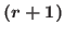 $(r+1)$