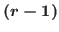 $(r-1)$