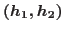 $(h_1, h_2)$