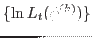 $\{\ln L_t(\phi^{(k)})\}$