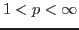 $1<p<\infty$