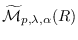 $\widetilde{{\cal M}}_{p,\lambda,\alpha}(R)$