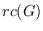 $rc(G)$