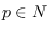 $p\in \mathbb{N}$