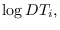 $\log DT_{i},$