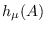 $h_\mu(A)$